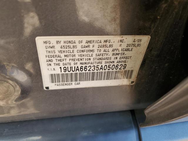 Photo 11 VIN: 19UUA66235A050629 - ACURA TL 