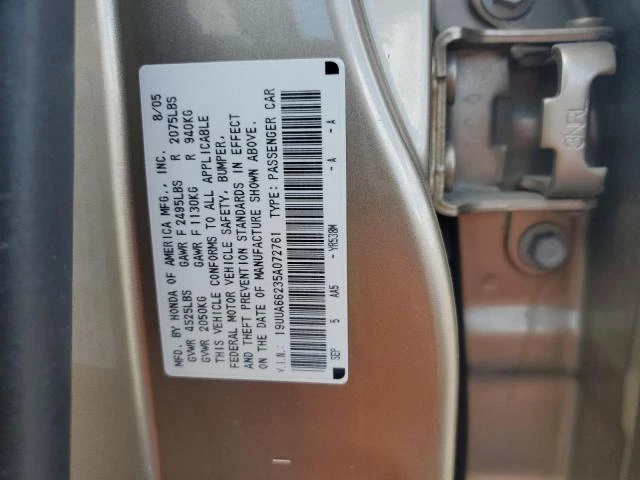 Photo 11 VIN: 19UUA66235A072761 - ACURA TL 