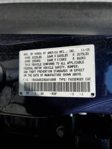 Photo 11 VIN: 19UUA66236A014585 - ACURA 3.2TL 