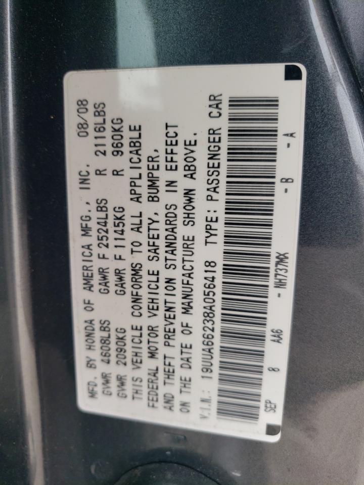 Photo 11 VIN: 19UUA66238A056418 - ACURA TL 