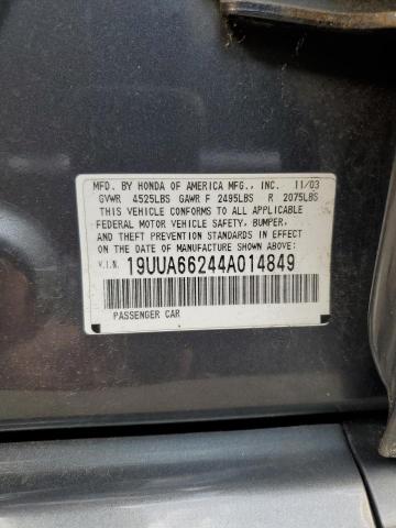 Photo 11 VIN: 19UUA66244A014849 - ACURA TL 