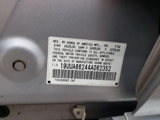 Photo 12 VIN: 19UUA66244A062352 - ACURA TL 