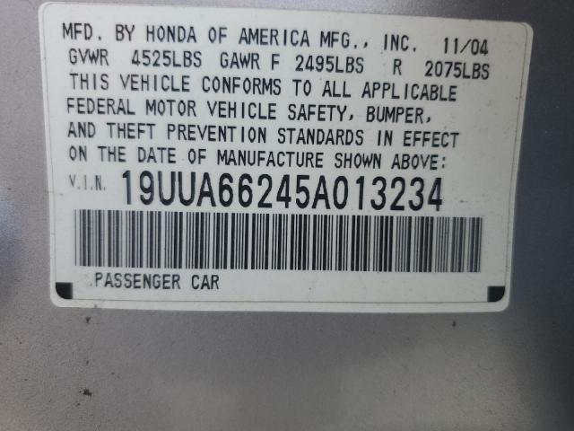 Photo 11 VIN: 19UUA66245A013234 - ACURA TL 