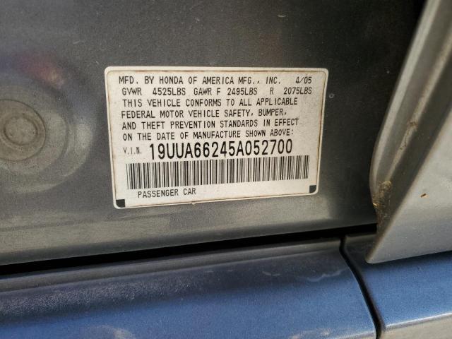 Photo 11 VIN: 19UUA66245A052700 - ACURA TL 