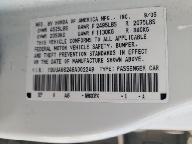 Photo 11 VIN: 19UUA66246A002249 - ACURA 3.2TL 