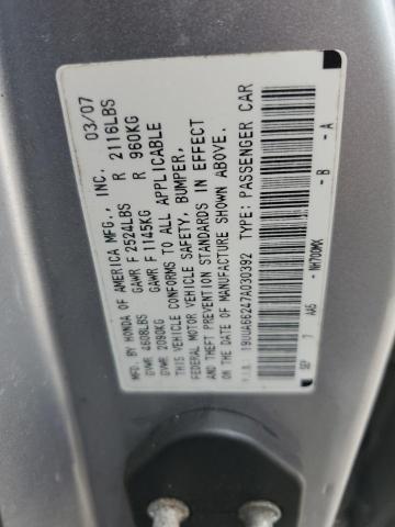 Photo 12 VIN: 19UUA66247A030392 - ACURA TL 