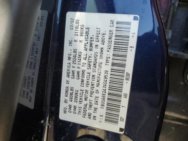 Photo 11 VIN: 19UUA66247A049539 - ACURA TL 