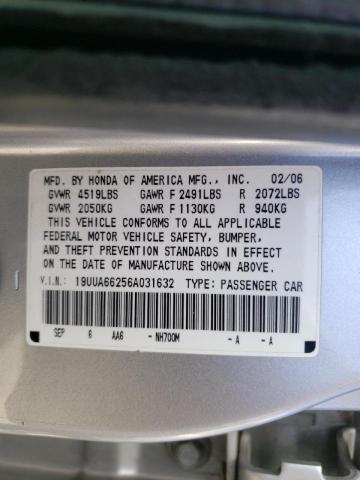 Photo 9 VIN: 19UUA66256A031632 - ACURA 3.2TL 