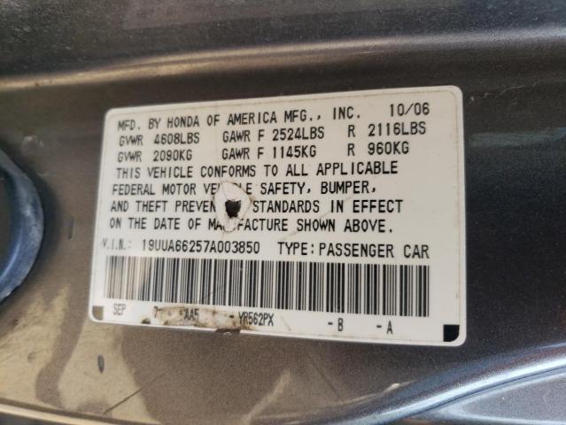 Photo 11 VIN: 19UUA66257A003850 - ACURA TL 