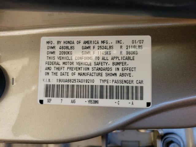 Photo 11 VIN: 19UUA66257A019210 - ACURA TL 