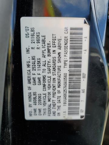 Photo 11 VIN: 19UUA66257A040560 - ACURA TL 