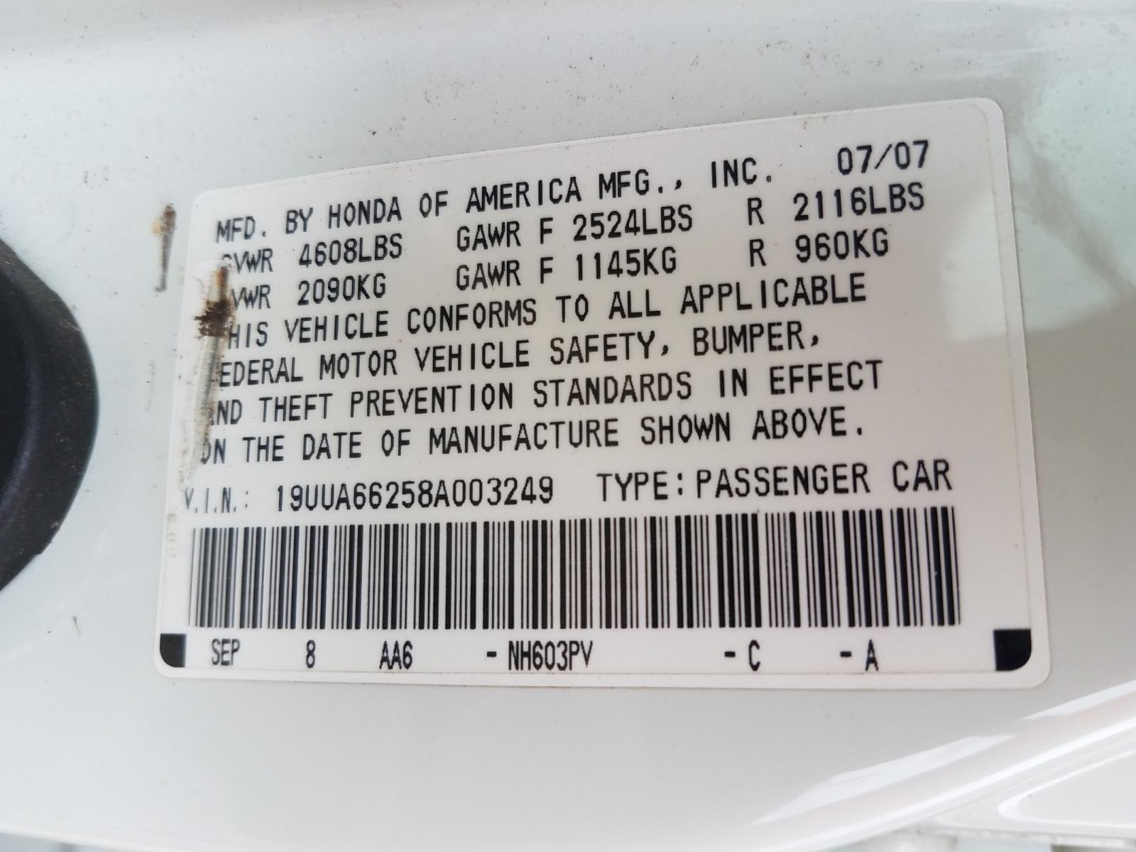 Photo 9 VIN: 19UUA66258A003249 - ACURA TL 