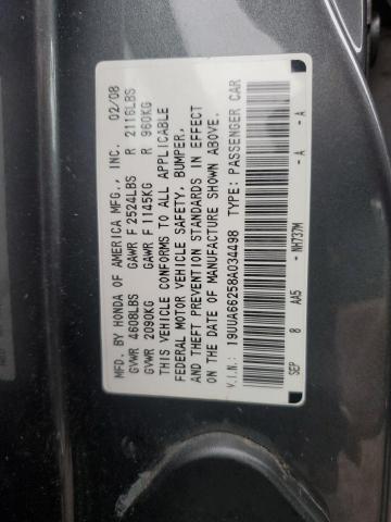 Photo 11 VIN: 19UUA66258A034498 - ACURA TL 