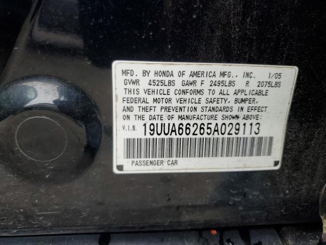 Photo 11 VIN: 19UUA66265A029113 - ACURA TL 