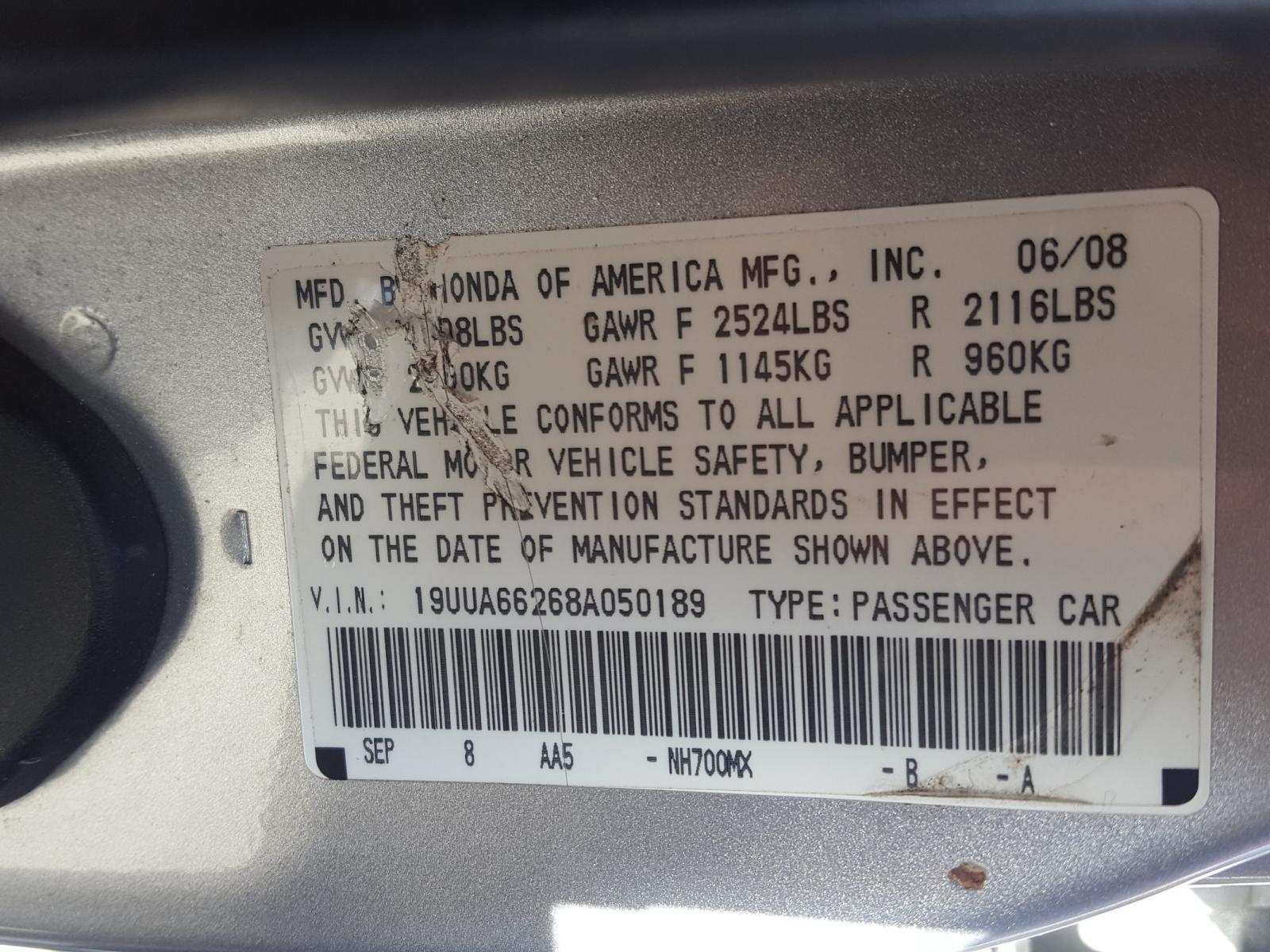 Photo 9 VIN: 19UUA66268A050189 - ACURA TL 