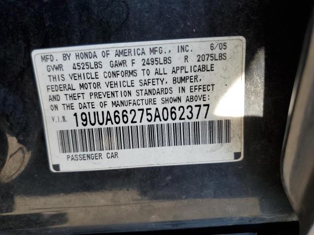 Photo 12 VIN: 19UUA66275A062377 - ACURA TL 