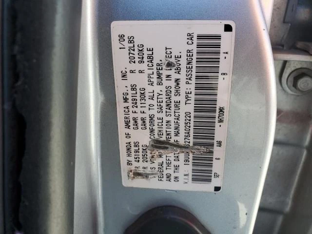 Photo 11 VIN: 19UUA66276A025220 - ACURA 3.2TL 