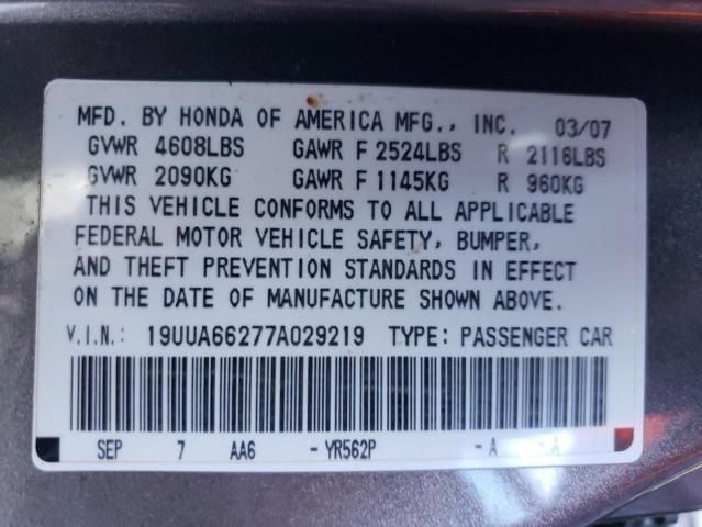 Photo 11 VIN: 19UUA66277A029219 - ACURA TL 