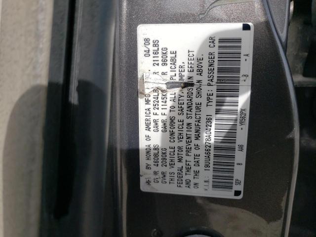 Photo 12 VIN: 19UUA66278A042361 - ACURA TL 