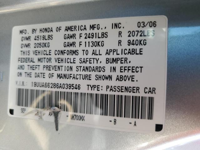 Photo 11 VIN: 19UUA66286A039546 - ACURA 3.2TL 