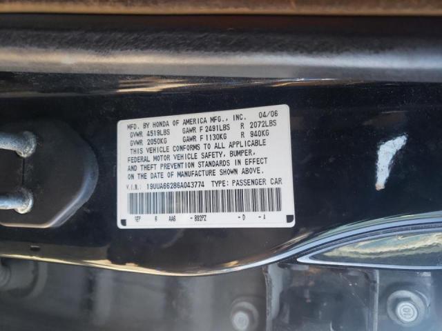 Photo 9 VIN: 19UUA66286A043774 - ACURA 3.2TL 