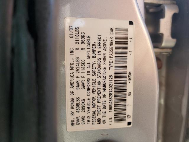 Photo 11 VIN: 19UUA66287A021128 - ACURA TL 