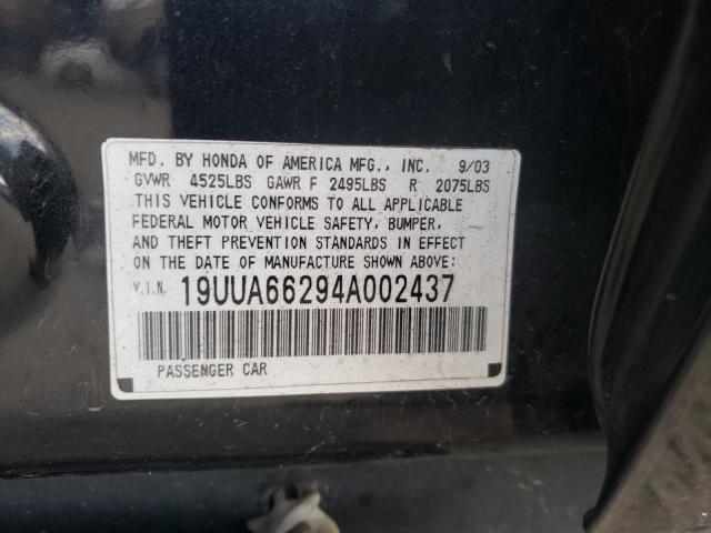 Photo 12 VIN: 19UUA66294A002437 - ACURA TL 