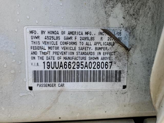 Photo 12 VIN: 19UUA66295A028067 - ACURA TL 