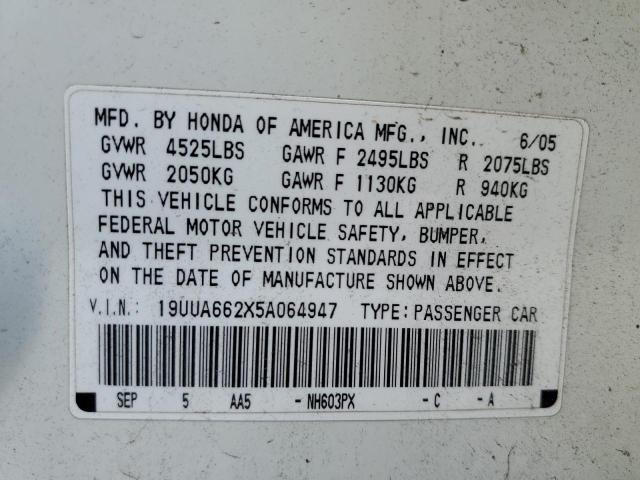 Photo 11 VIN: 19UUA662X5A064947 - ACURA TL 