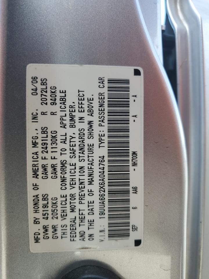 Photo 11 VIN: 19UUA662X6A044764 - ACURA TL 