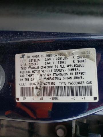 Photo 9 VIN: 19UUA662X6A071852 - ACURA 3.2TL 