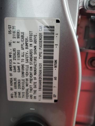 Photo 9 VIN: 19UUA662X7A041431 - ACURA TL 