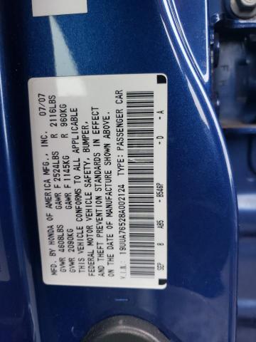 Photo 11 VIN: 19UUA76528A002124 - ACURA TL 