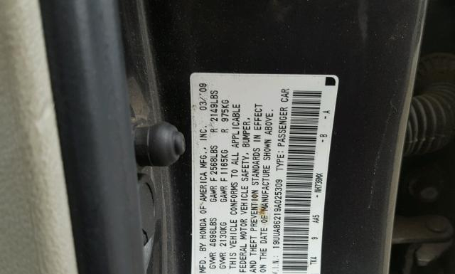 Photo 9 VIN: 19UUA86219A025309 - ACURA TL 