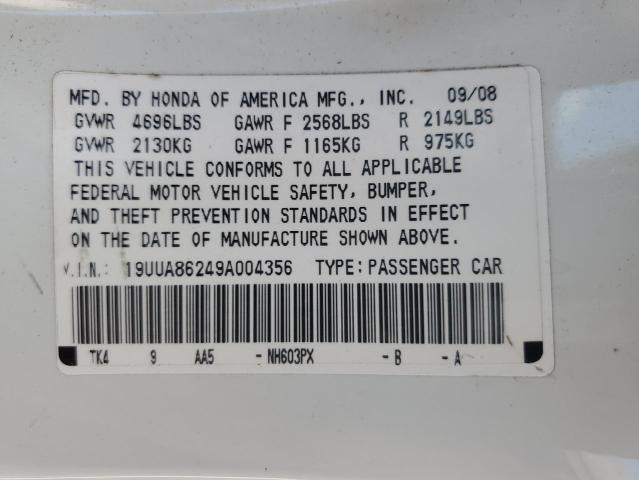 Photo 11 VIN: 19UUA86249A004356 - ACURA TL 