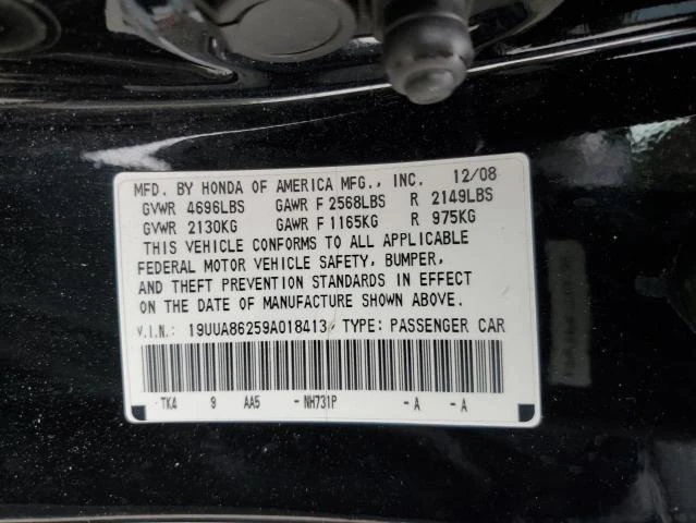 Photo 11 VIN: 19UUA86259A018413 - ACURA TL 