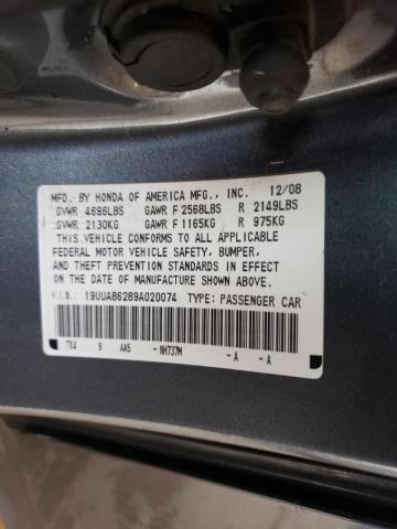 Photo 9 VIN: 19UUA86289A020074 - ACURA TL 