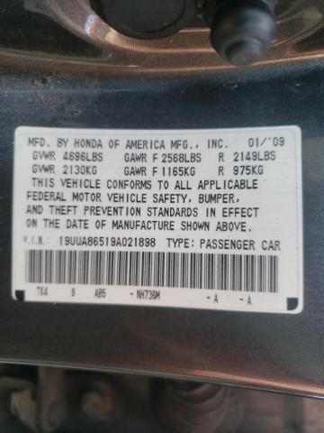 Photo 9 VIN: 19UUA86519A021898 - ACURA TL 