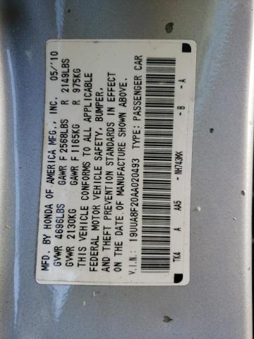 Photo 9 VIN: 19UUA8F20AA020493 - ACURA TL 