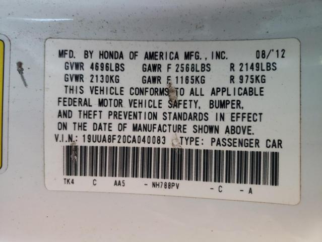 Photo 9 VIN: 19UUA8F20CA040083 - ACURA TL 