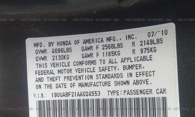 Photo 8 VIN: 19UUA8F21AA024553 - ACURA TL 