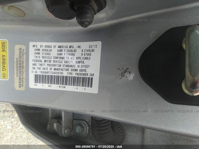 Photo 8 VIN: 19UUA8F21CA026760 - ACURA TL 