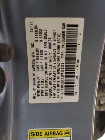 Photo 11 VIN: 19UUA8F22CA006355 - ACURA TL 