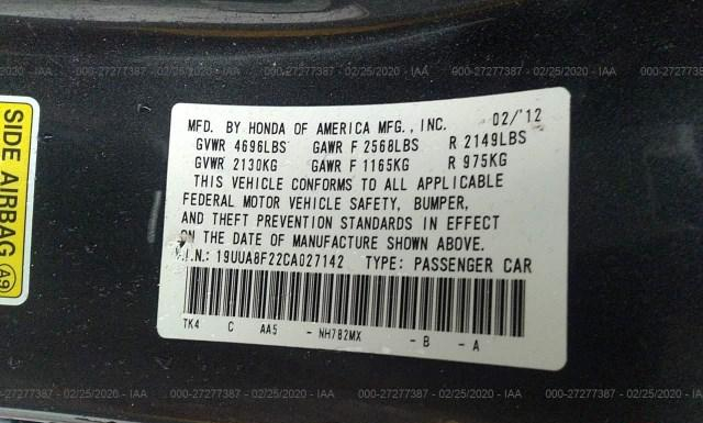 Photo 8 VIN: 19UUA8F22CA027142 - ACURA TL 