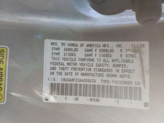 Photo 9 VIN: 19UUA8F23AA006474 - ACURA TL 