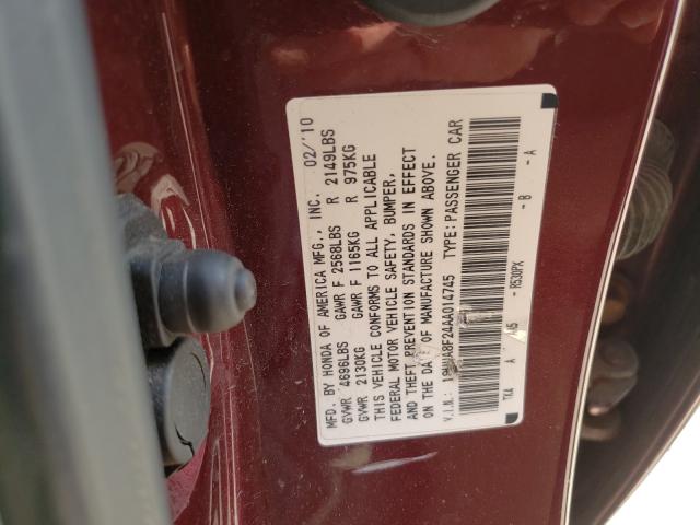 Photo 9 VIN: 19UUA8F24AA014745 - ACURA TL 