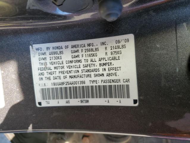 Photo 11 VIN: 19UUA8F25AA001356 - ACURA TL 