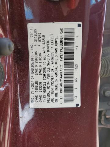 Photo 11 VIN: 19UUA8F25AA017332 - ACURA TL 