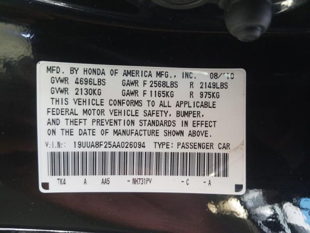 Photo 9 VIN: 19UUA8F25AA026094 - ACURA TL 