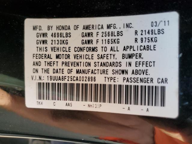 Photo 11 VIN: 19UUA8F25CA002896 - ACURA TL 